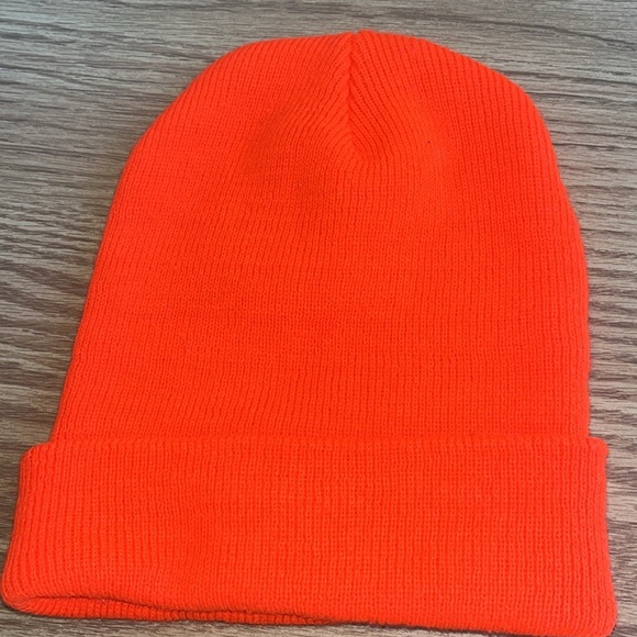 Carhartt beanie hat knit cap Bright Orange - Picture 4 of 6